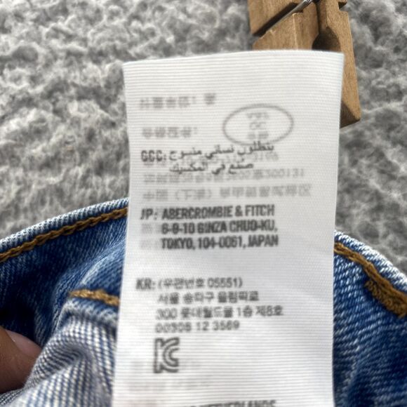 Abercrombie & Fitch Shorts Women's 28 x 5* Curve Love Cut Off  Jorts 90's Skater - Picture 10 of 13